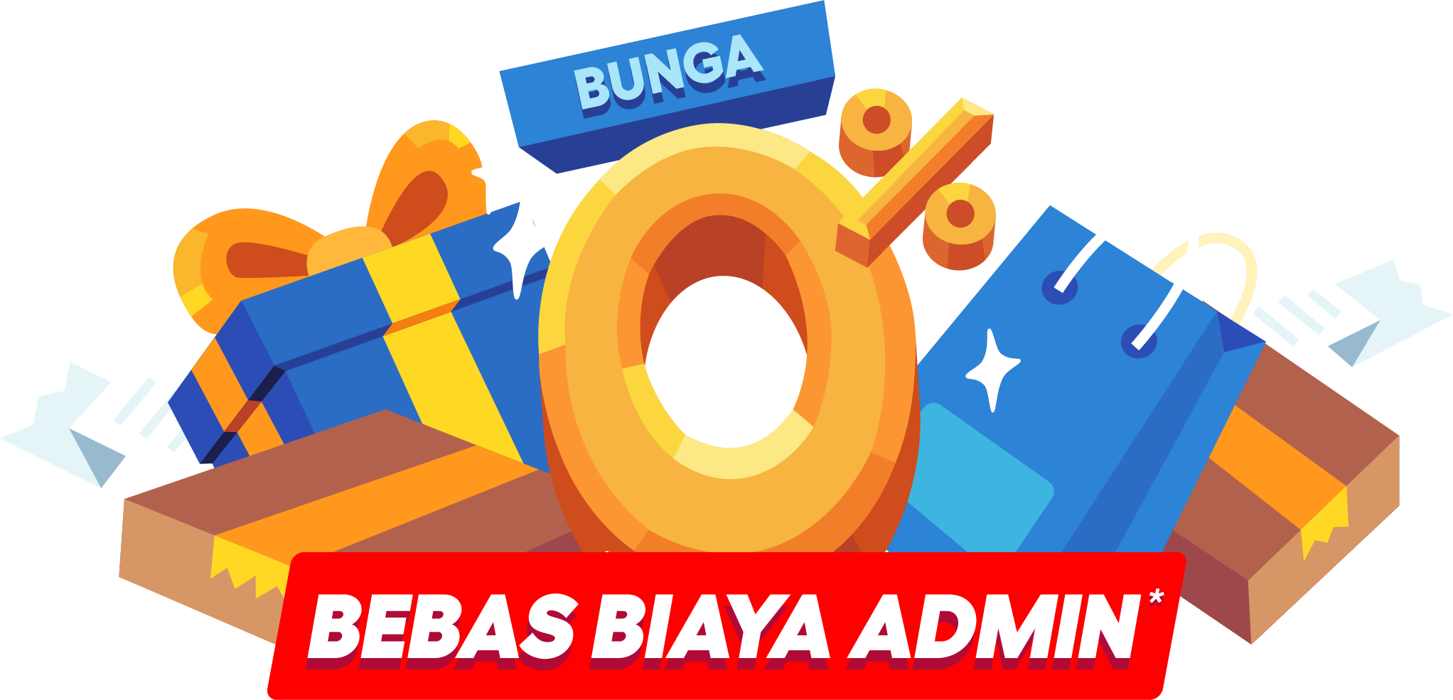 Bunga 0% untuk bayar dalam 30 hari dan cicilan 3 bulan